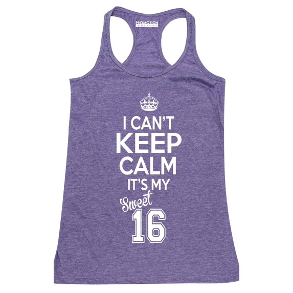 P&B SWEET SIXTEEN IT'S MY BIRTHDAY! Women's Tank Top, Heather Purple, L