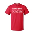 thumbnail image 1 of P&B Science Knows Sarcasm Men's T-shirt, Red, 2XL, 1 of 2
