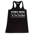 thumbnail image 1 of P&B Science Knows Sarcasm Women's Tank Top, Black, S, 1 of 2