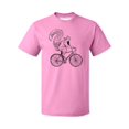 thumbnail image 1 of P&B Squirrel Riding Bike Men's T-shirt, S, Azalea Pink, 1 of 2