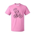 thumbnail image 1 of P&B Squirrel Riding Bike Men's T-shirt, XL, Azalea Pink, 1 of 2