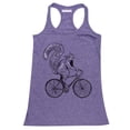 thumbnail image 1 of P&B Squirrel Riding Bike Women's Tank Top, 2XL, H. Purple, 1 of 2