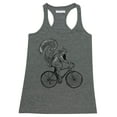 thumbnail image 1 of P&B Squirrel Riding Bike Women's Tank Top, S, H. Charcoal, 1 of 2