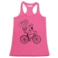 thumbnail image 1 of P&B Squirrel Riding Bike Women's Tank Top, XL, H. Pink, 1 of 2