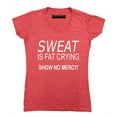 thumbnail image 1 of P&B Sweat Is Fat Crying Show No Mercy Women's V-neck, Heather Red, 2XL, 1 of 2