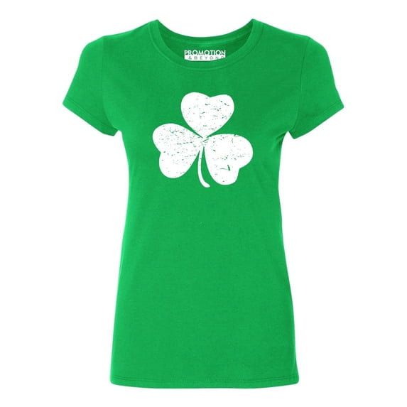 P&B Vintage Irish Shamrock Women's T-shirt, M, Green