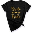 thumbnail image 1 of P&B Wedding Bridal Party Gear Bride Tribe Women's T-Shirt, 1 of 4