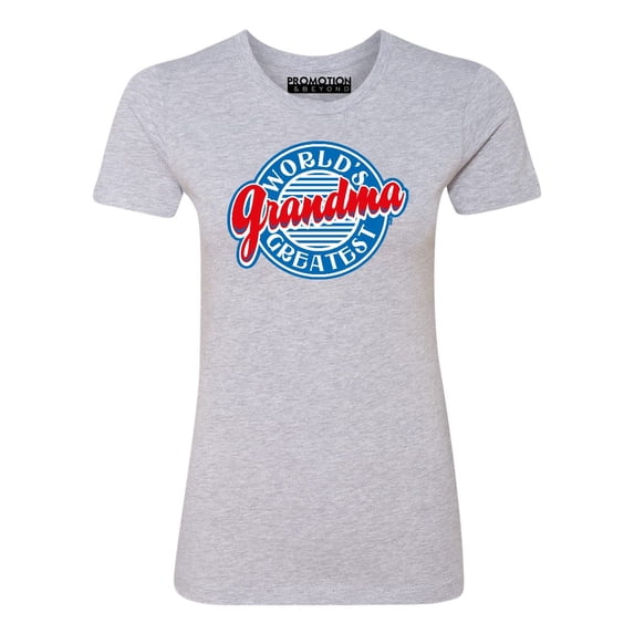 P&B World's Greatest Grandma Funny Women's T-shirt, Heather Gray, S