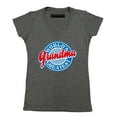 thumbnail image 1 of P&B World's Greatest Grandma Funny Women's V-neck, Heather Charcoal, M, 1 of 2