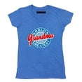thumbnail image 1 of P&B World's Greatest Grandma Funny Women's V-neck, Heather Royal, M, 1 of 2