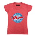 thumbnail image 1 of P&B World's Greatest Mom Funny Women's V-neck, Heather Red, S, 1 of 2