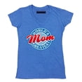 thumbnail image 1 of P&B World's Greatest Mom Funny Women's V-neck, Heather Royal, M, 1 of 2