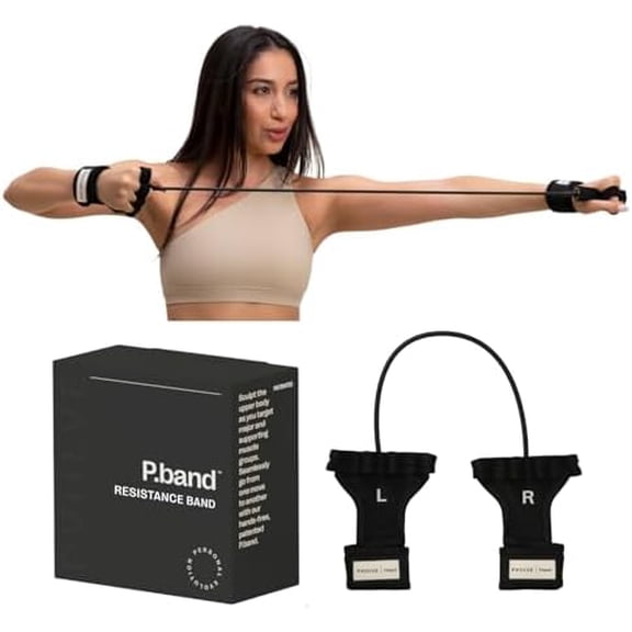 P.Band Exercise Resistance Band - Home Workout Equipment to Strengthen Arms, Back and Shoulders, Light Weight Comfortable Glove Design to Improve Mobility, Stability and Posture