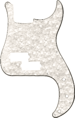 P-Bass&Reg; Pickguard Wht Pearl
