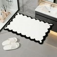 thumbnail image 1 of P Bathroom Rug Super Absorbent Bath Mat Non Slip Floor Mat Stain Resistant Luxury Shaggy Carpet for Living Room Kitchen Bedroom Door Entryway Washable Indoor Decor Home Decor, 1 of 3
