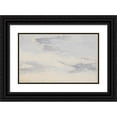 thumbnail image 1 of P. C. Skovgaard 14x11 Black Ornate Wood Framed Double Matted Museum Art Print Titled: Cloud and Air Study (1848 - 1849), 1 of 5