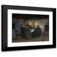 thumbnail image 1 of P. C. Skovgaard 24x20 Black Modern Framed Museum Art Print Titled - The Artist's Friends and Family Seated Round a Table. Vejby, North Zealand (1842 - 1843), 1 of 5