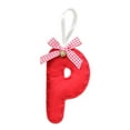 thumbnail image 1 of P Christmas Tree Hanging Decoration 26 Letters Diy Personalized Cloth Ornament For Holiday, 1 of 9
