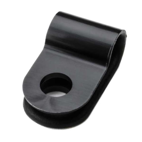 P-Clamp .39in Wide .20in Max Bun. Dia .17in Mnting Hole Dia PA66HS Blck (100EA)