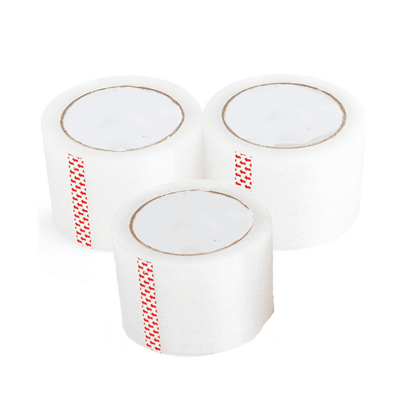 PELARMINA Clear Packing Tape 3" Wide x 55 Yards (165ft) x 2.5 Mil Strong Adhesive & Heavy Duty Shipping Tape for Packaging, Moving, Industrial Grade & Box Sealing (Pack of 3, Total 165 Yard)