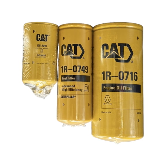 P&F Filter Kit Fits Caterpillar Engine Oil Change 1R-0716, 1R-0749, 175-2949