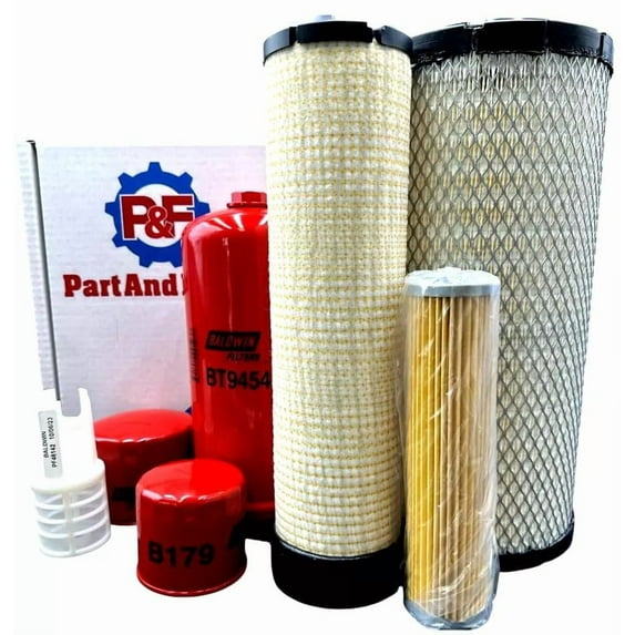 P&F Filter Kit Maintenance Kit Compatible with Takeuchi TL130 Engine 4TNV98-YTBL