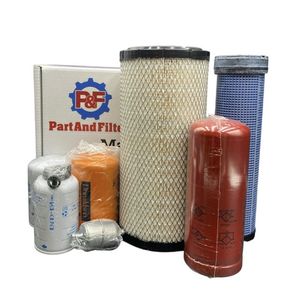 P&F Filter Kit for Case 580 Super M Turbo Loader Backhoes Engine Cummins 3.9L 7 Filters