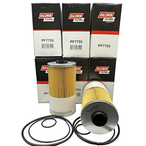 P&F Fuel Water Separator PF7755 Pack of 6, Replaces Fleetguard FS19729, Donaldson P550737, Luber Finer L9729F, Wix 33657