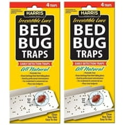 P. F. Harris Mfg. Bed Bug Traps w/Irresistible Lures 2-Pack of 4 8 Traps
