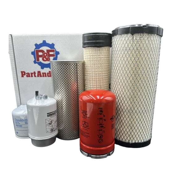 P&F Maintenance Filter Kit for CAT 308E Compact Excavator With CAT C3.4 Engine