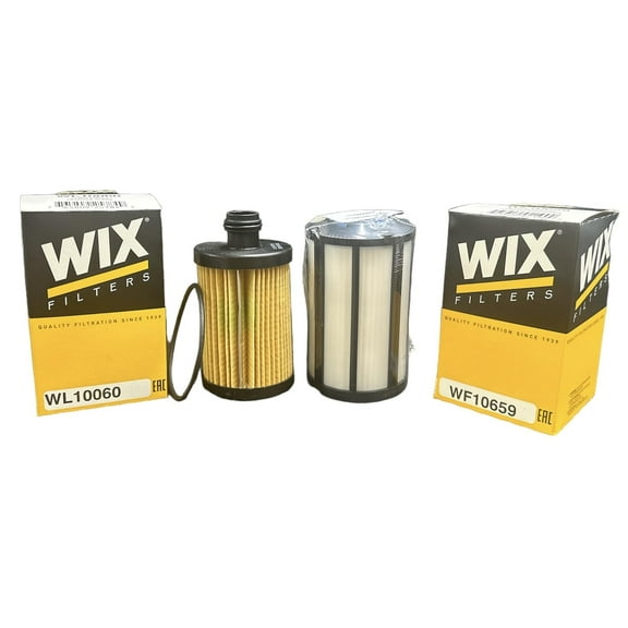 P&F Oil Filter WL10060 & Fuel Filter WF10659 Combo Kit For '14-17 Dodge Ram Ecodiesel 3.0L Replaces 68229402AA 68109834AA