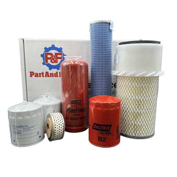 P&F Whole Filter Kit for CASE 580D, 580 Super D Loaders W/G207D Eng With Turbo