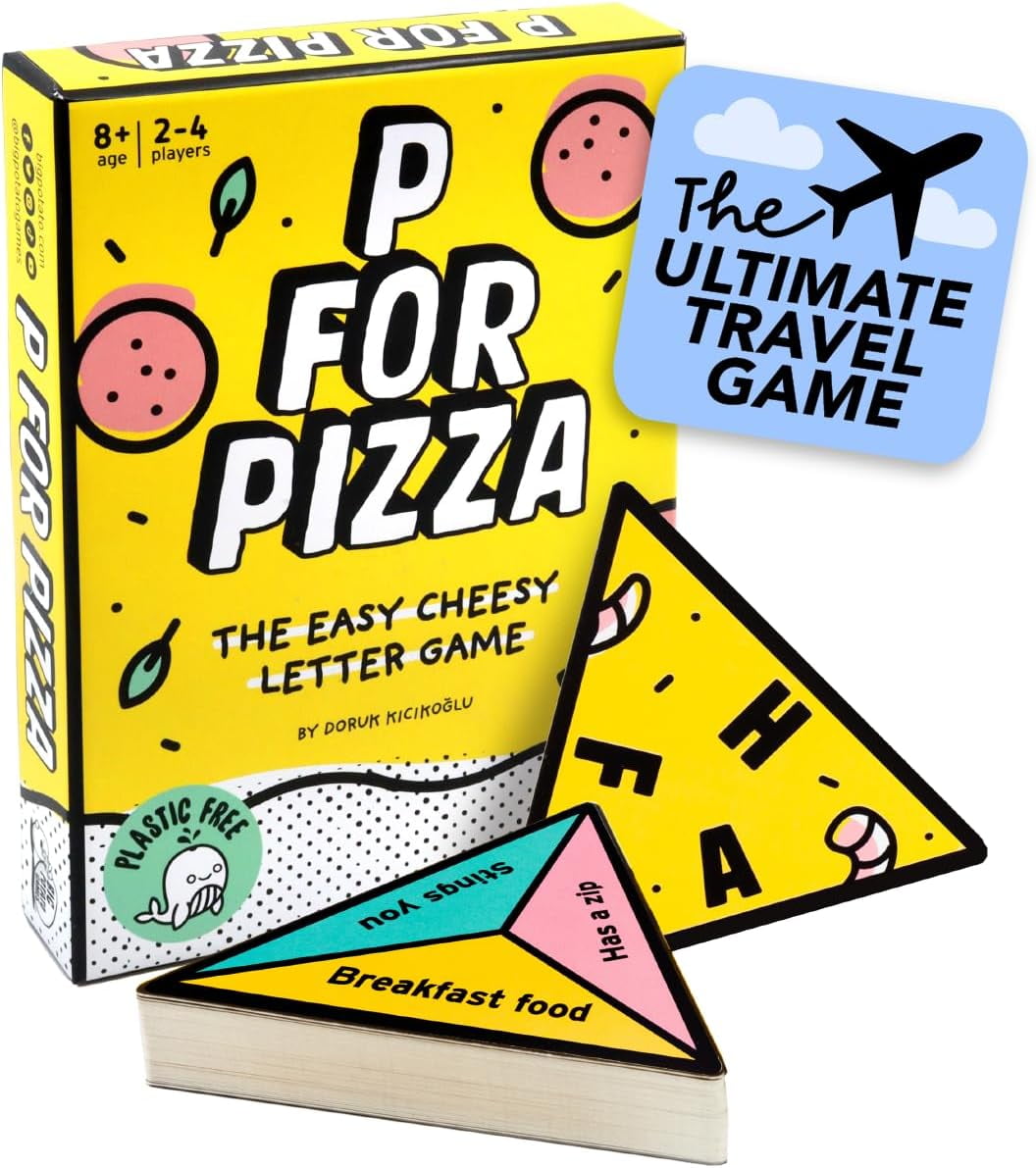 Big Potato P for Pizza Travel Card Game Great for Adults and Kids