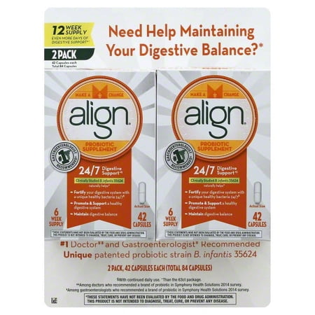 P & G Align  Probiotic Supplement, 2 ea