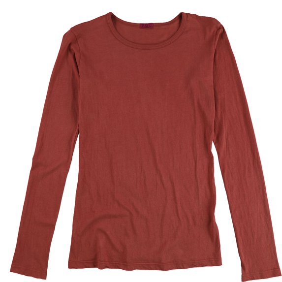 P.G.D Womens Solid Basic T-Shirt, Red, Small