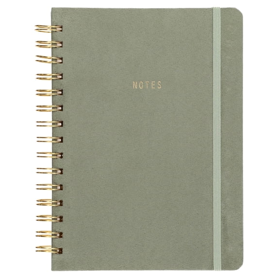 Pen+Gear Spiral Journal, 6” x 8.25”, Ruled, 192 Pages, Sage Green