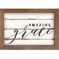 thumbnail image 1 of P. Graham Dunn Amazing Grace Vintage Whitewash Look 10 x 7 Inch Pine Wood Framed Wall Art Plaque, 1 of 1