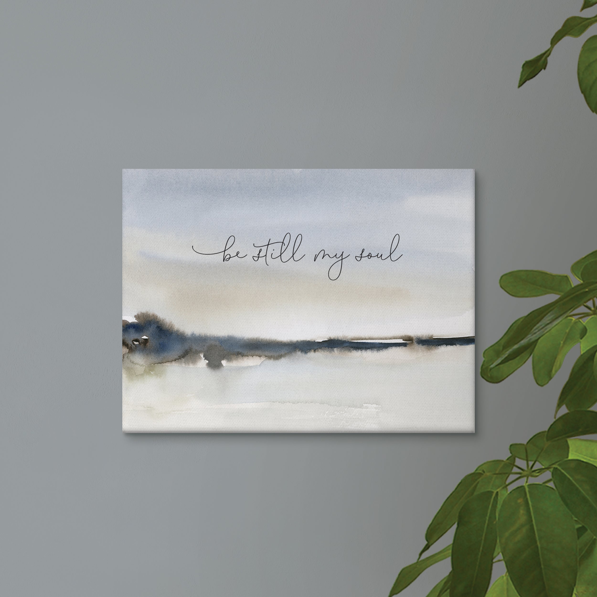 P. Graham Dunn Be Still My Soul Watercolor Canvas Print, Canvas Wall Art, Poster Frame, Wall