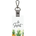 thumbnail image 1 of P. Graham Dunn Be Sweet Pineapple Tropical Yellow 4 x 2 Wood and Metal Lobster Claw Key Chain, 1 of 1