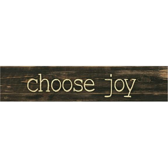 P. Graham Dunn Choose Joy Typewriter Design 2.5 x 11.75 Inch Solid Pine Wood Farmhouse Stick Sign