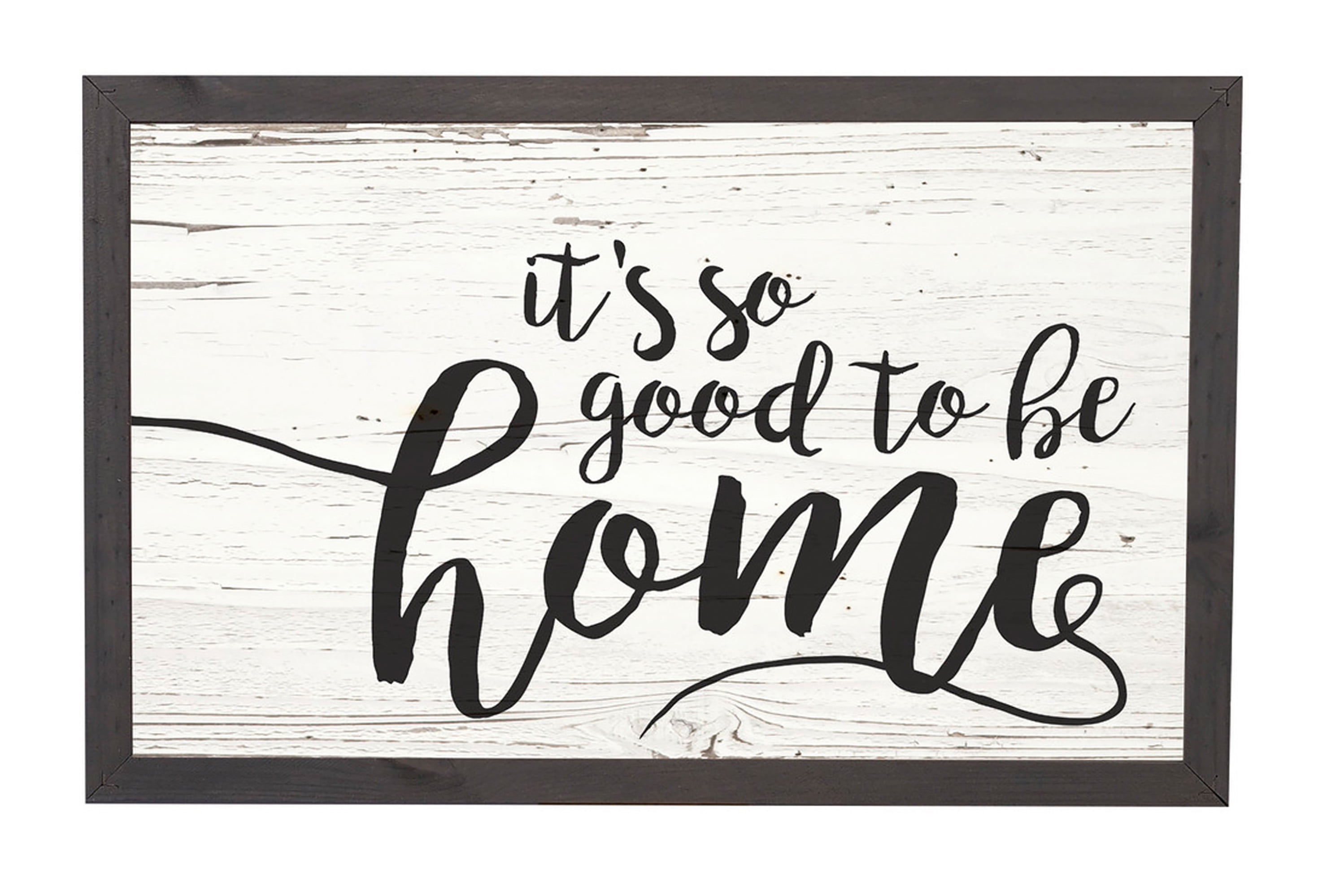 Rustic White and Black Pine Wood Farmhouse Wall Plaque
