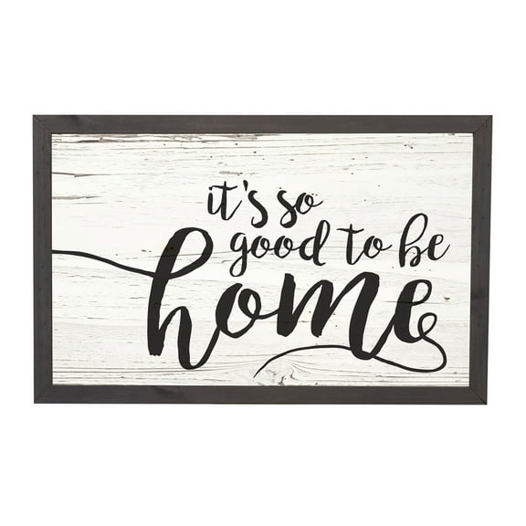 P. Graham Dunn It's So Good to Be Home Distressed 17.8 x 11.3 Inch Solid Pine Wood Farmhouse Frame Wall Plaque