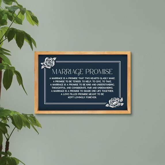 Marriage Promise Framed Art
