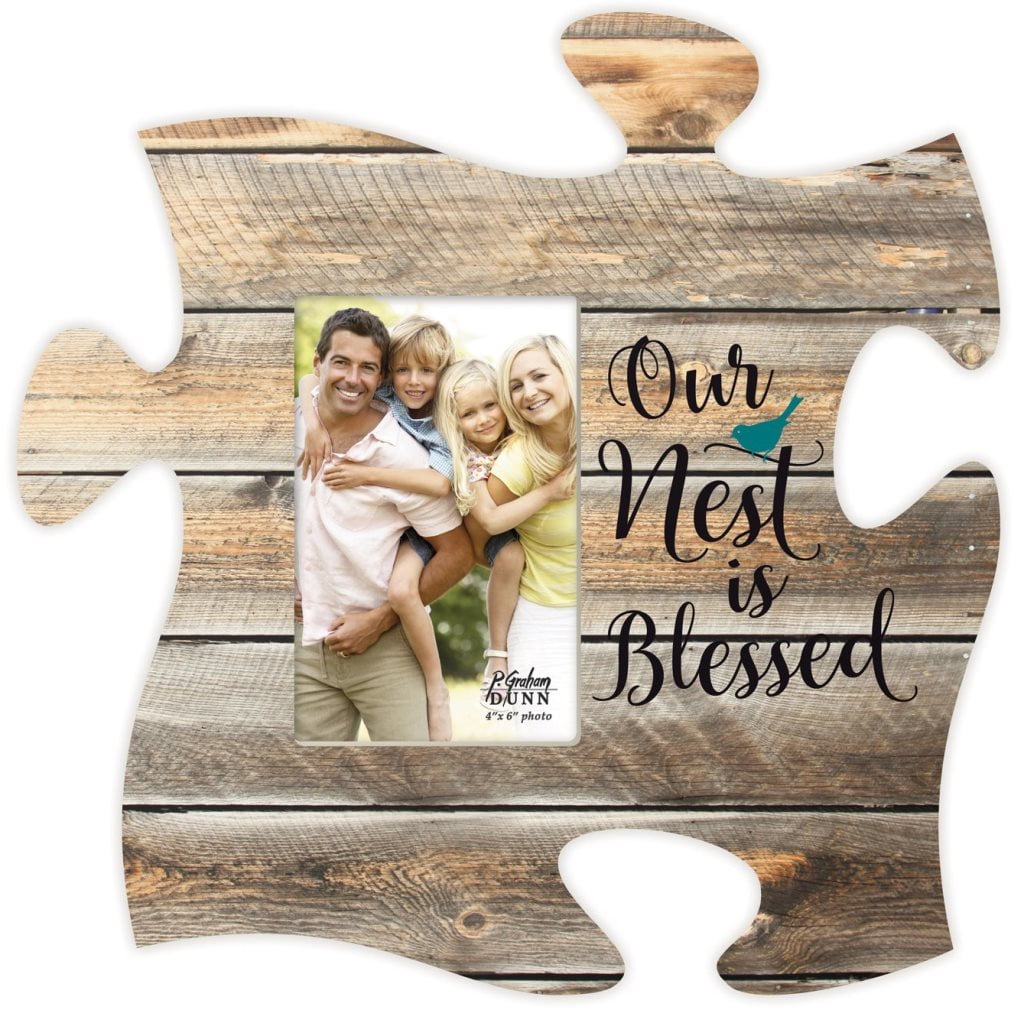 P. Graham Dunn Puzzle Piece Print Frame OUR NEST