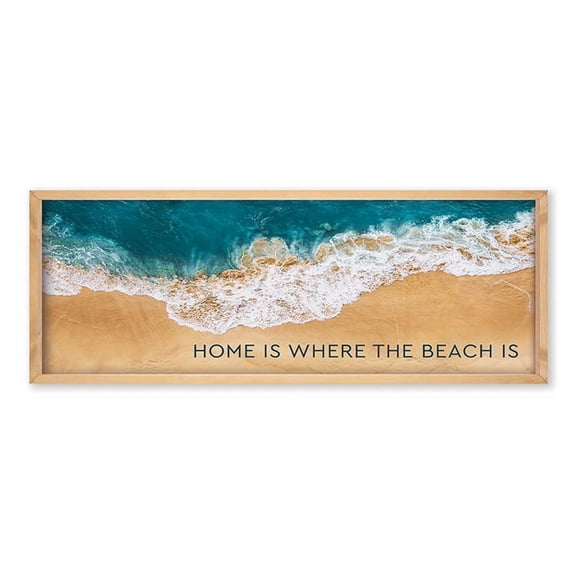 P.Graham Dunn VFR0491 Coastal Collection Framed Art - Home Is Where The Beach Is