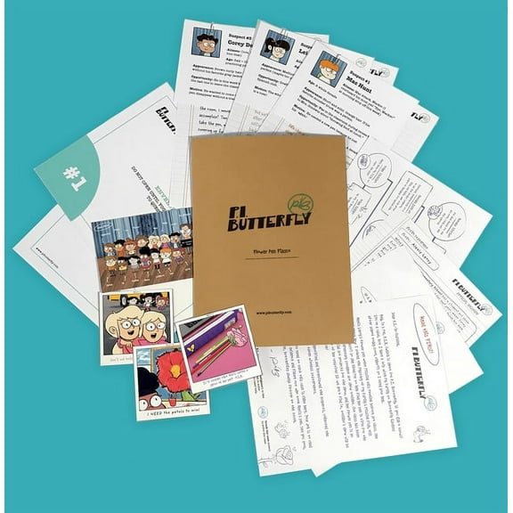 P.I. Butterfly Mini Mysteries : Flower Pen Fiasco - Can You Solve the Case?