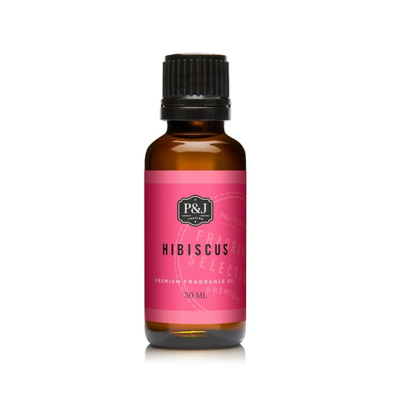 P&J Fragrance Oil | Hibiscus Oil 30ml - Candle Scents for Candle Making, Freshie Scents, Soap Making Supplies, Diffuser Oil Scents