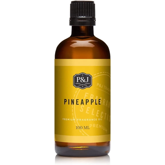 P&J Fragrance Oil | Pineapple Oil 100ml - Candle Scents for Candle Making Freshie Scent Soap Making Supplies Diffuser Oil Scents