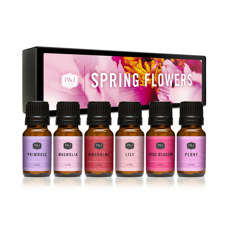 ASIN Review: P&J Trading Fragrance Oil Spring Flowers Set of 6