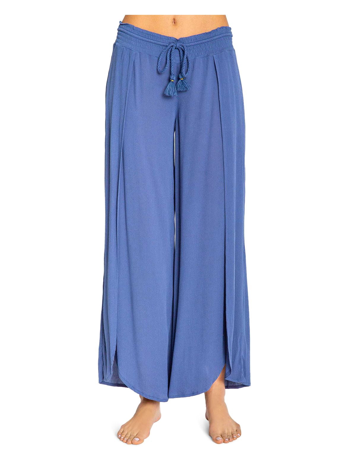 P.J. SALVAGE Intimates Blue Gauze Split Wide Leg Sleep Pants XS ...